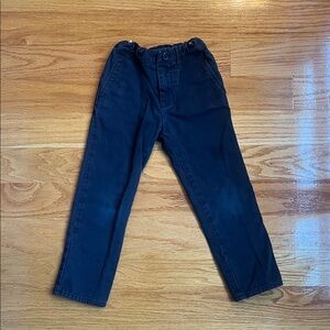 Flannel lined cozy Kids Navy Elastic Waist Pants